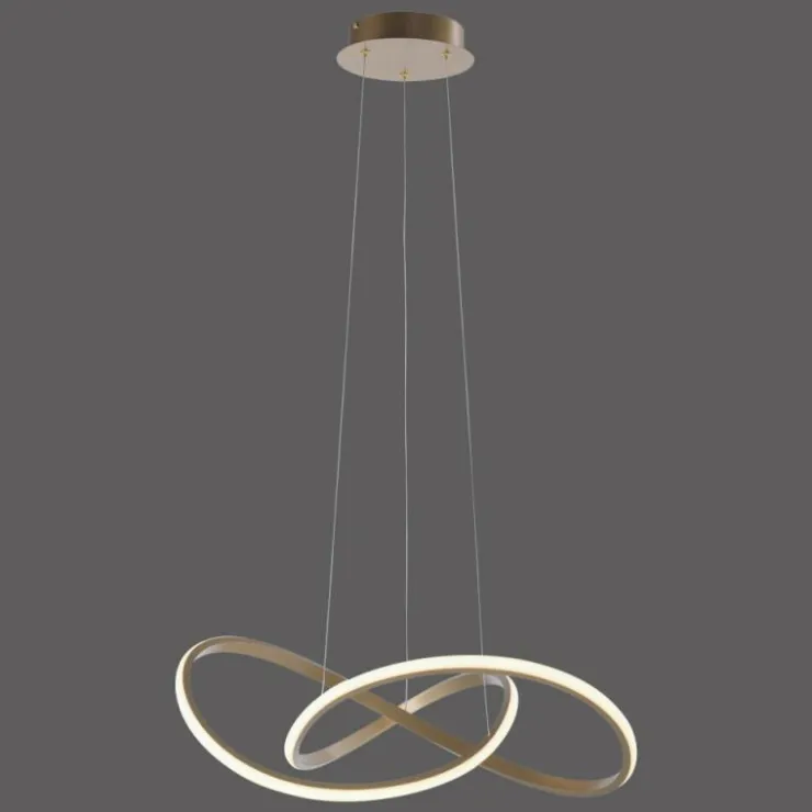 Luminaires Leuchten Direkt Éclairage Led|Suspension Leuchten-Direkt MARIA LED Laiton, 1 lumière
