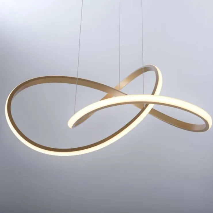 Luminaires Leuchten Direkt Éclairage Led|Suspension Leuchten-Direkt MARIA LED Laiton, 1 lumière