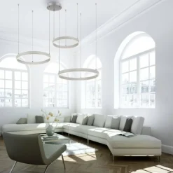 Luminaires Leuchten Direkt Éclairage Led|Suspension Leuchten-Direkt LILLUTI LED Argenté, 2 lumières, Télécommandes