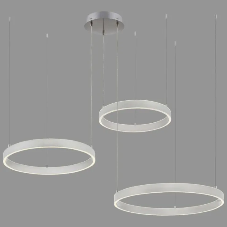 Luminaires Leuchten Direkt Éclairage Led|Suspension Leuchten-Direkt LILLUTI LED Argenté, 2 lumières, Télécommandes