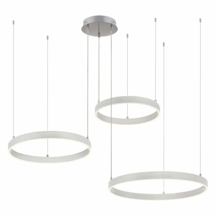 Luminaires Leuchten Direkt Éclairage Led|Suspension Leuchten-Direkt LILLUTI LED Argenté, 2 lumières, Télécommandes