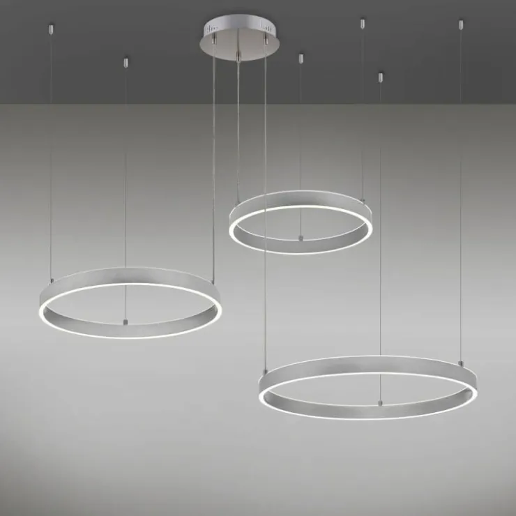 Luminaires Leuchten Direkt Éclairage Led|Suspension Leuchten-Direkt LILLUTI LED Argenté, 2 lumières, Télécommandes
