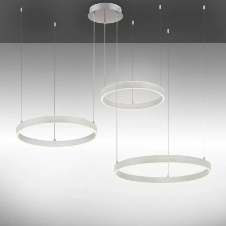 Luminaires Leuchten Direkt Éclairage Led|Suspension Leuchten-Direkt LILLUTI LED Argenté, 2 lumières, Télécommandes