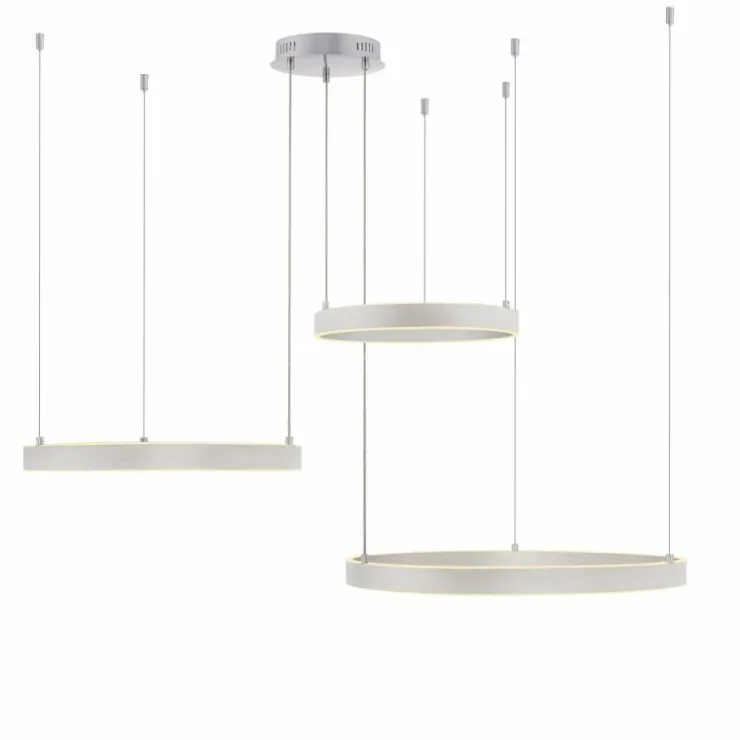 Luminaires Leuchten Direkt Éclairage Led|Suspension Leuchten-Direkt LILLUTI LED Argenté, 2 lumières, Télécommandes
