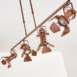 hofstein Suspensions|Suspension Lichinga Rouille, 4 lumières