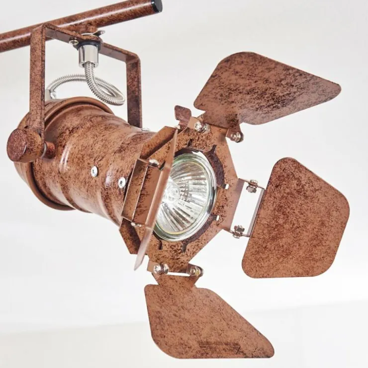 hofstein Suspensions|Suspension Lichinga Rouille, 4 lumières