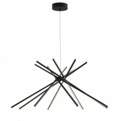 Luce Design Suspensions|Suspension Shanghai LED Noir, 8 lumières
