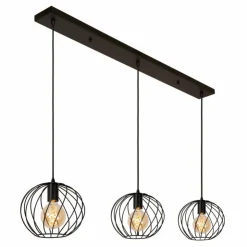 Luminaires Lucide Suspensions|Suspension Lucide DANZA Noir, 3 lumières