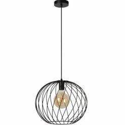 Luminaires Lucide Suspensions|Suspension Lucide DANZA Noir, 1 lumière