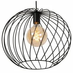 Luminaires Lucide Suspensions|Suspension Lucide DANZA Noir, 1 lumière