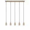 Luminaires Lucide Suspensions|Suspension Lucide EVORA Taupe, 5 lumières
