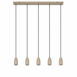 Luminaires Lucide Suspensions|Suspension Lucide EVORA Taupe, 5 lumières
