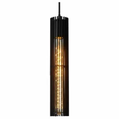 Luminaires Lucide Suspensions|Suspension Lucide LIONEL Noir, 1 lumière