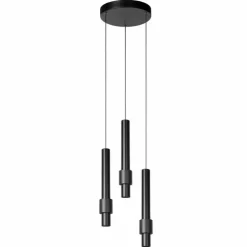 Luminaires Lucide Éclairage Led|Suspension Lucide MARGARY LED Noir, 3 lumières