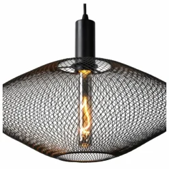 Luminaires Lucide Suspensions|Suspension Lucide MESH Noir, 1 lumière