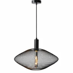 Luminaires Lucide Suspensions|Suspension Lucide MESH Noir, 1 lumière