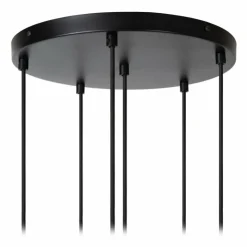 Luminaires Lucide Suspensions|Suspension Lucide MIKAELA Noir, 6 lumières