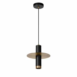 Luminaires Lucide Suspensions|Suspension Lucide SELIN Noir, 1 lumière