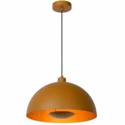 Luminaires Lucide Suspensions|Suspension Lucide SIEMON Jaune, 1 lumière