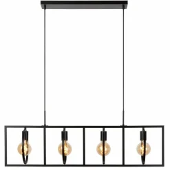 Luminaires Lucide Suspensions|Suspension Lucide SUUS Noir, 4 lumières