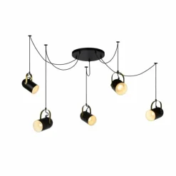 Luminaires Lucide Suspensions|Suspension Lucide SWAPP Noir, 5 lumières
