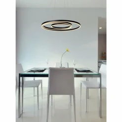 Luminaires Lucide Éclairage Led|Suspension Lucide TRINITI LED Noir, 1 lumière