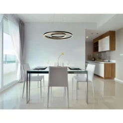 Luminaires Lucide Éclairage Led|Suspension Lucide TRINITI LED Noir, 1 lumière