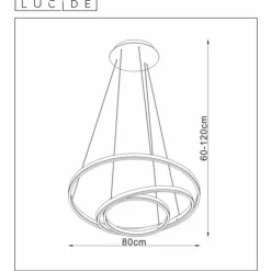 Luminaires Lucide Éclairage Led|Suspension Lucide TRINITI LED Noir, 1 lumière