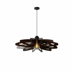 Luminaires Lucide Suspensions|Suspension Lucide ZIDANE Noir, 1 lumière
