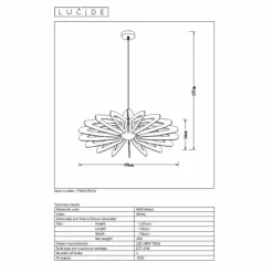 Luminaires Lucide Suspensions|Suspension Lucide ZIDANE Blanc, 1 lumière