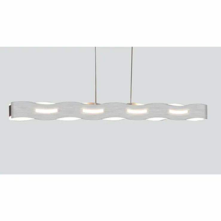 Luminaires Lutec Suspensions|Suspension Lutec WAVE Nickel mat, 3 lumières