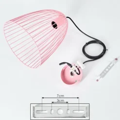 hofstein Suspensions|Suspension Malette Rose, 1 lumière
