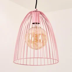 hofstein Suspensions|Suspension Malette Rose, 1 lumière