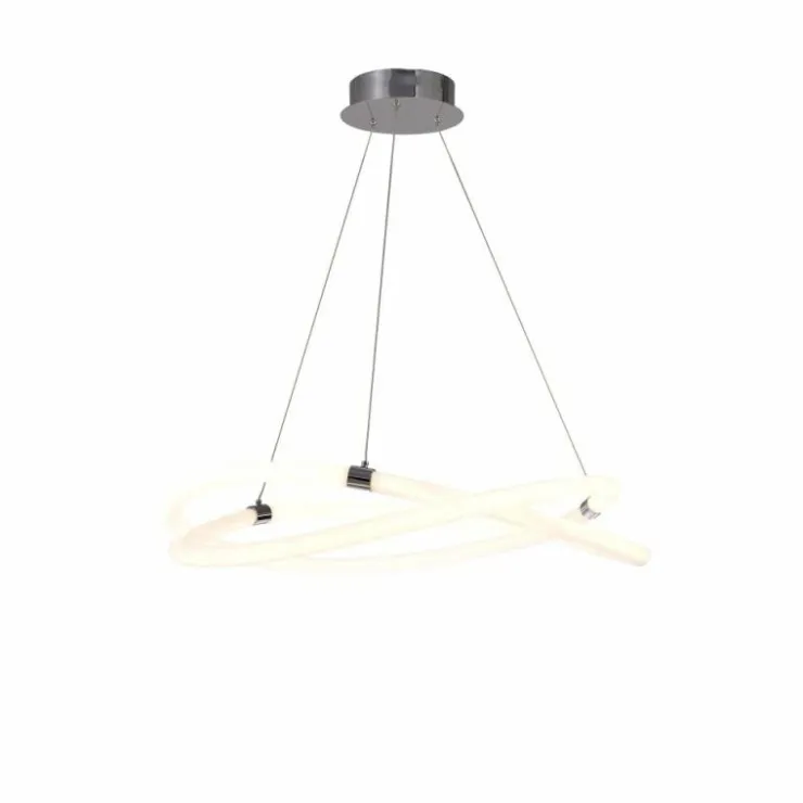 Luminaires Mantra Éclairage Led|Suspension Mantra INFINITY LINE LED Chrome, Blanc, 1 lumière