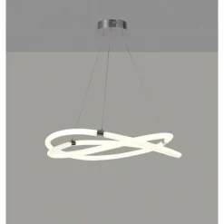 Luminaires Mantra Éclairage Led|Suspension Mantra INFINITY LINE LED Chrome, Blanc, 1 lumière