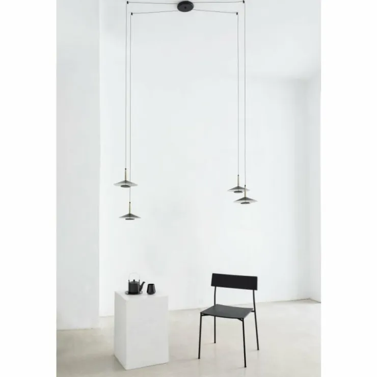 Luminaires Mantra Éclairage Led|Suspension Mantra ORION LED Laiton, Noir, 1 lumière