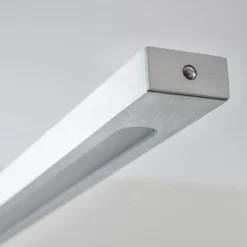 hofstein Éclairage Led|Suspension Masterlight LED Aluminium, Nickel mat, 1 lumière
