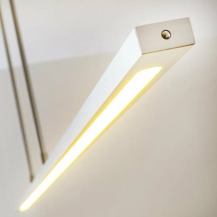 hofstein Éclairage Led|Suspension Masterlight LED Aluminium, Nickel mat, 1 lumière