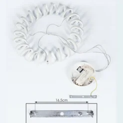 hofstein Éclairage Led|Suspension Maziwa LED Blanc, 1 lumière