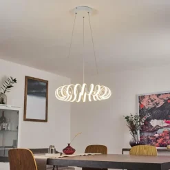 hofstein Éclairage Led|Suspension Maziwa LED Blanc, 1 lumière