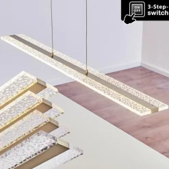 hofstein Suspensions|Suspension Nibe LED Nickel mat, 1 lumière
