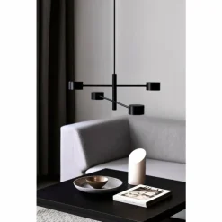 Luminaires Nordlux Éclairage Led|Suspension Nordlux CLYDE LED Noir, 4 lumières