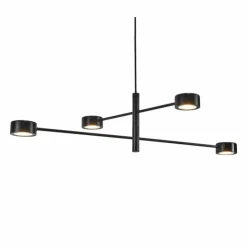 Luminaires Nordlux Éclairage Led|Suspension Nordlux CLYDE LED Noir, 4 lumières