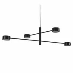 Luminaires Nordlux Éclairage Led|Suspension Nordlux CLYDE LED Noir, 4 lumières