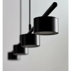 Luminaires Nordlux Éclairage Led|Suspension Nordlux CLYDE LED Noir, 4 lumières
