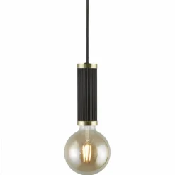 Luminaires Nordlux Suspensions|Suspension Nordlux GALLOWAY Laiton, Noir, 1 lumière