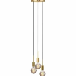 Luminaires Nordlux Suspensions|Suspension Nordlux PACO Laiton, 3 lumières