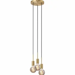 Luminaires Nordlux Suspensions|Suspension Nordlux PACO Laiton, 3 lumières