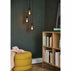 Luminaires Nordlux Suspensions|Suspension Nordlux PACO Noir, 3 lumières