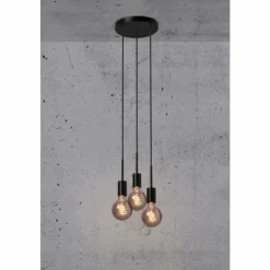 Luminaires Nordlux Suspensions|Suspension Nordlux PACO Noir, 3 lumières